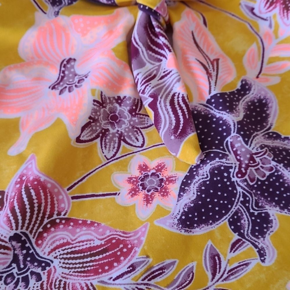 Yellow floral One Piece Swimsuit - Picture 10 of 11